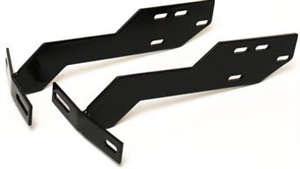 Conversion Bumper Brackets, 1967 and Earlier Bumpers on 1968-73 Std Beetle, Rear, Pair
