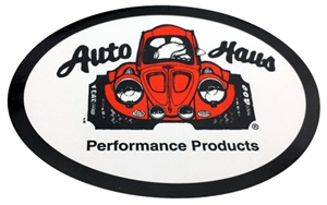 Auto Haus Sticker, 4 x 3" Oval, Each, 15-4046-0