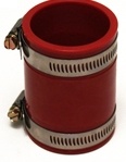 Urethane Air Cleaner Adapter, 2" Red
