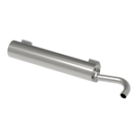 Vintage Speed Stainless Steel MUFFLER, Type 4 Engine in Baywindow Bus (T2), 160hp rated, 155-208-SS143