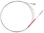 Throttle Cable, 3655mm, 1973-74 Type 2, 211-721-555T