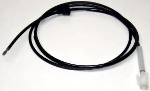 Speedometer Cable, 2240mm, 1982-92 Vanagon, Clip On End, SINGLE CABLE, 251-957-803E