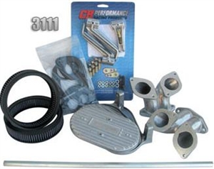 Intake Manifold, Linkage, and Air Filter Kit, Weber IDF and Dellorto DRLA, Type 3 Engine