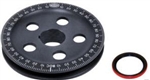 Stock Size Pulley, 5 Hole Sand Seal (Includes Sand Seal to fit 2.250" Cut Case), BLACK, Laser Etched, 33-1060