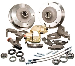 Zero Offset Wide 5 Disc Brake Kit, 1966 Ball Joint Type 1 (Beetle and Ghia), Stock Height Spindles ONLY, 401500