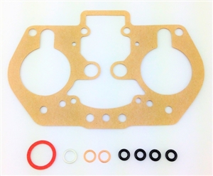 Weber 40 IDF Float Bowl Kit; (1) Carburetor Top Gasket, (2) Idle Jet O-rings, (2) Idle Mixture Screw O-rings, (1) Needle Valve Gasket, Kit does ONE CARBURETOR