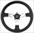 GT Formula 13" Steering Wheel, 3 Silver Spokes w/Black Grip