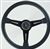 Nardi Classic 330 Steering Wheel, 13", 3 Black Spokes w/Black Leather Grip with White Stitching