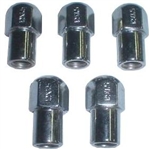 Chrome Lug Nut Kit, 12 x 1.5mm Thread, Acorn Style (Closed End), Straight Shank for Mag Wheels, Set of 5, 9538