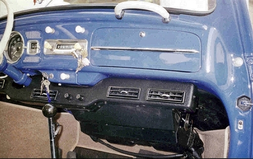 historie Christchurch Vandt Air Conditioner Kit, 1958-78 Standard Beetle, Black Textured Under Dash  Unit - Aircooled.Net VW Parts