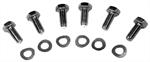 HD Clutch Bolt Kit (Pressure Plate Bolts and Washers), Set of 6
