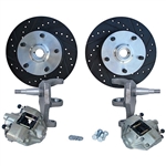 Front Disc Brake Kit, Ball Joint Beetle and Ghia, 2 1/2" Lowered, 5 x 130mm Studded