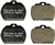 Disc Brake Pads, Front, Girling Single Pin Caliper, 1973 1/3 and Later Karmann Ghia, D194 111-698-151D