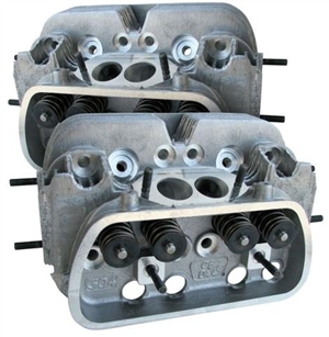 CB Performance 044 Super Mag CNC Round Port Cylinder Heads, 40 X 35mm Valves, 85.5, 92, and 94mm Bore, PAIR