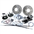 CB Performance Rear Disc Brake Kit, 1968 Only Type 1, Porsche 5 Lug (5 x 130mm) Rotors, With Emergency Brake, PORSCHE PATTERN, CB4358