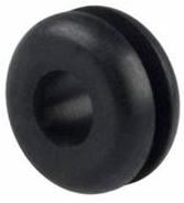 Rubber Grommet, .25" ID x .500" OD, (Good for Metal Fuel Line Through Firewall Tin), EACH