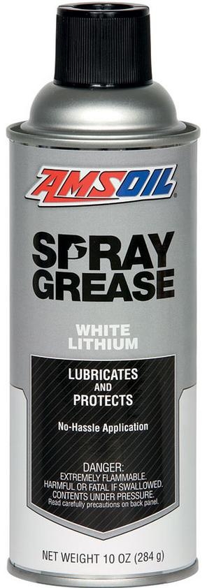 Amsoil Synthetic White Lithium Multi-Purpose Spray Grease, 10oz Aerosol, GSPSC-E