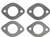 Graphite Compression Exhaust Gaskets, 1 3/8, 1 1/2, and 1 5/8", Set of 4