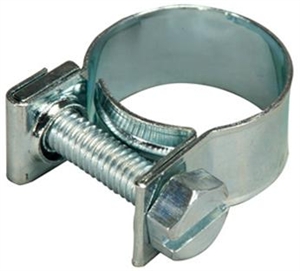 Band-Style 7mm Fuel Hose Clamp (OD range 10-12mm), EACH