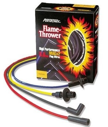 Pertronix Spark Plug Wire Set 8042VW; Flame Thrower MAGx2 8mm Black Straight VW 