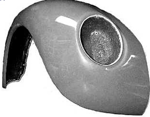 Fiberglass Front Fender, Super Beetle, Early Headlight Style (Pre 67), 2" Wider, Right, SFWSE-12