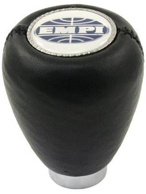 EMPI Logo Shift Knob, Black Vinyl, fits 7, 10, and 12mm Shaft