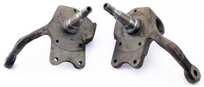 Stock Height Front Spindles (Forged, REFURBISHED), Ball Joint, Disc Brakes, Pair