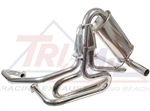 Tri-Mil Off-Road Racing Exhaust System, 1 5/8" Tubing, Bobcat Style wQuiet Pack, Raw or Ceramic Finish, 3103-QP