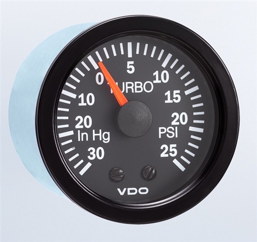 VDO Turbo BOOST Gauge, Cockpit,2 1/16