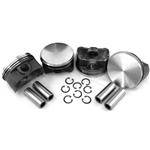 94 x 76-84mm (94 "B") Piston Set, Pistons, Wrist Pins, Piston Rings, and Pin Clips, Set of 4, Hypereutectic, AA Brand, Type 1, 2, and 3, VW9400T1SP