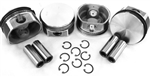 Piston Set (Pistons, Rings, Wrist Pins, and Clips), 94mm x 71mm, Hypereutectic FLAT TOP, Type 4, 2000cc, VW9400T4EP